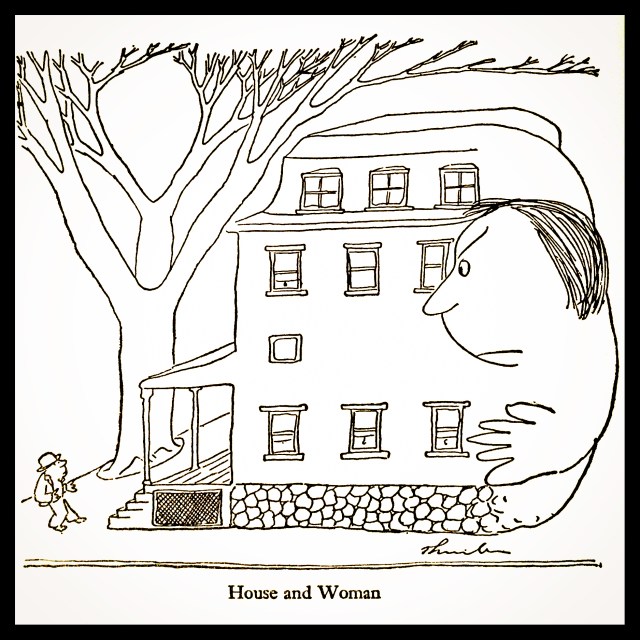 James Thurber cartoon, "Home"